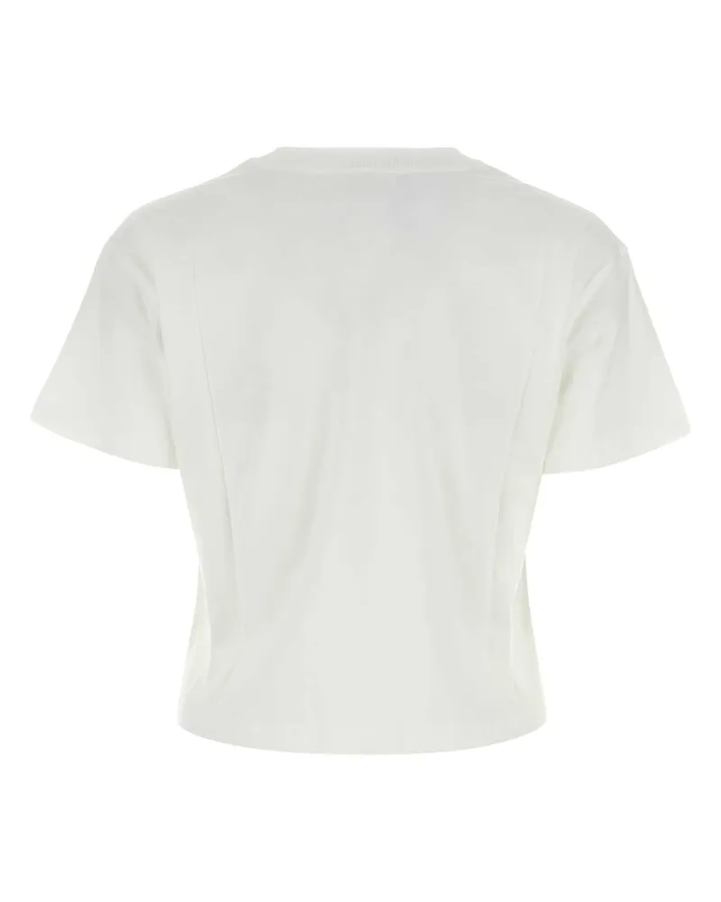 A.P.C. Women's White Cotton T-Shirt Blancnoir Coton Biologique White