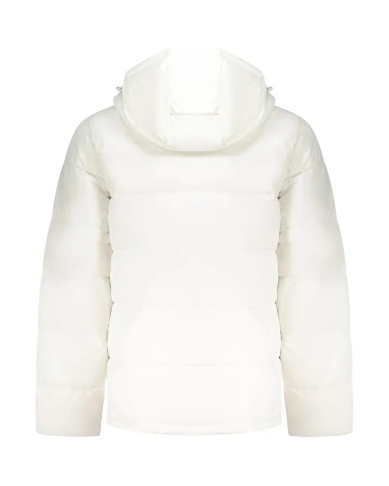 Calvin Klein Recycled Nylon with Removable Hood Down Jacket — White White