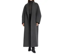 Cashmere Wool Blend Coat — Gray