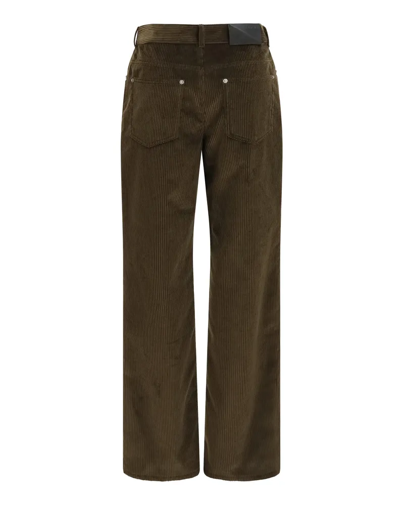 Loewe Cotton Corduroy Trousers — Brown Brown