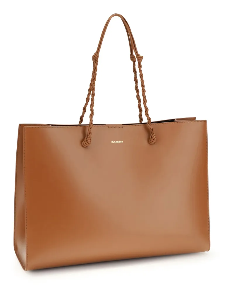 Jil Sander Tangle Tote Bag — Tan Tan