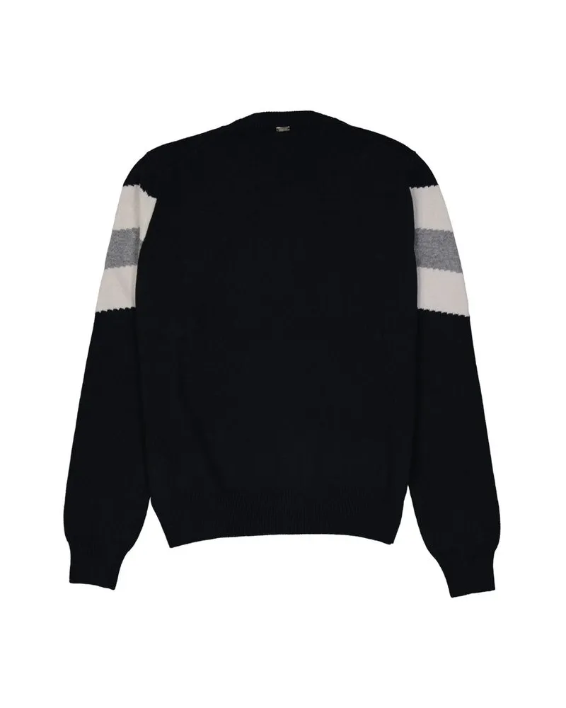 Herno Men's Blue Wool Sweatshirt Clothing Black