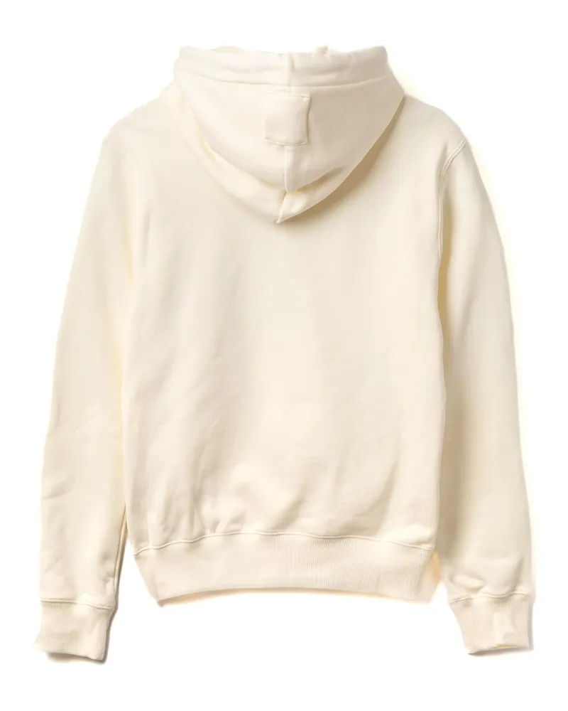 Lanvin Embroidered Floral Heart Hoodie — White White