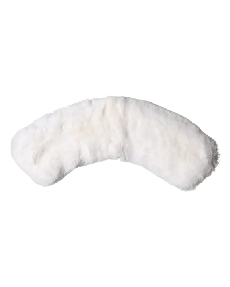 Dolce & Gabbana Women's Fur Shoulder Collar Shawl White White