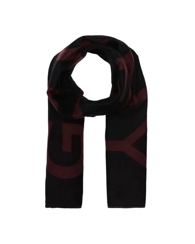 Givenchy Men's Black Virgin Wool Scarf Black