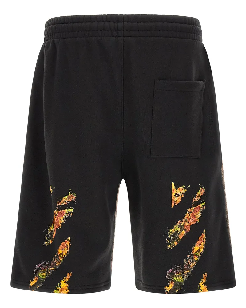 OFF-WHITE Men's Multicolor Cotton Bermuda Shorts Beige