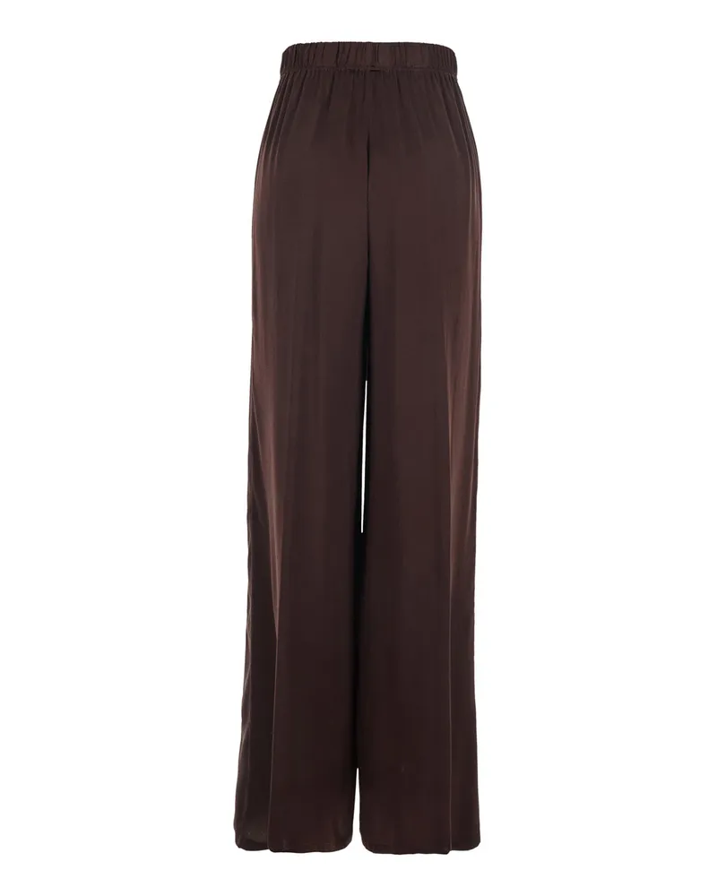 Jucca Women's Silk Pants Brown Trousers Brown