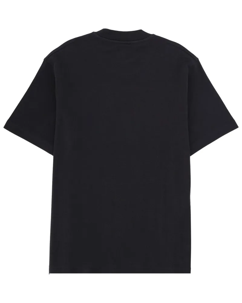 Emporio Armani Icon Embroidered T-Shirt — Black Black