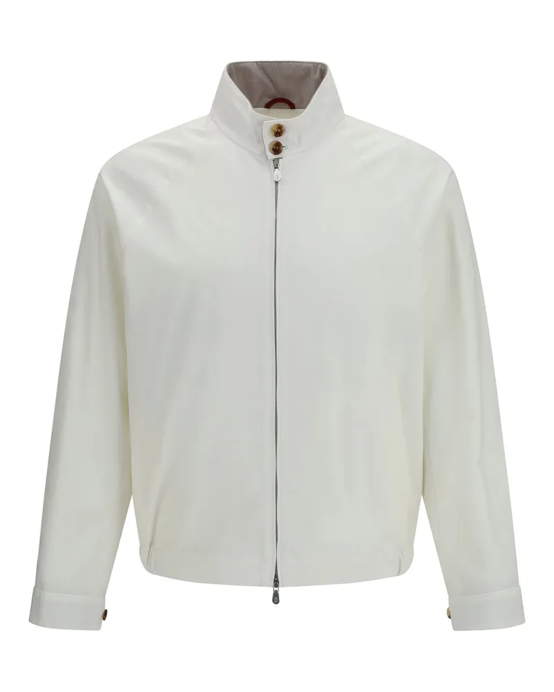Brunello Cucinelli Windproof Cotton Jacket — White White