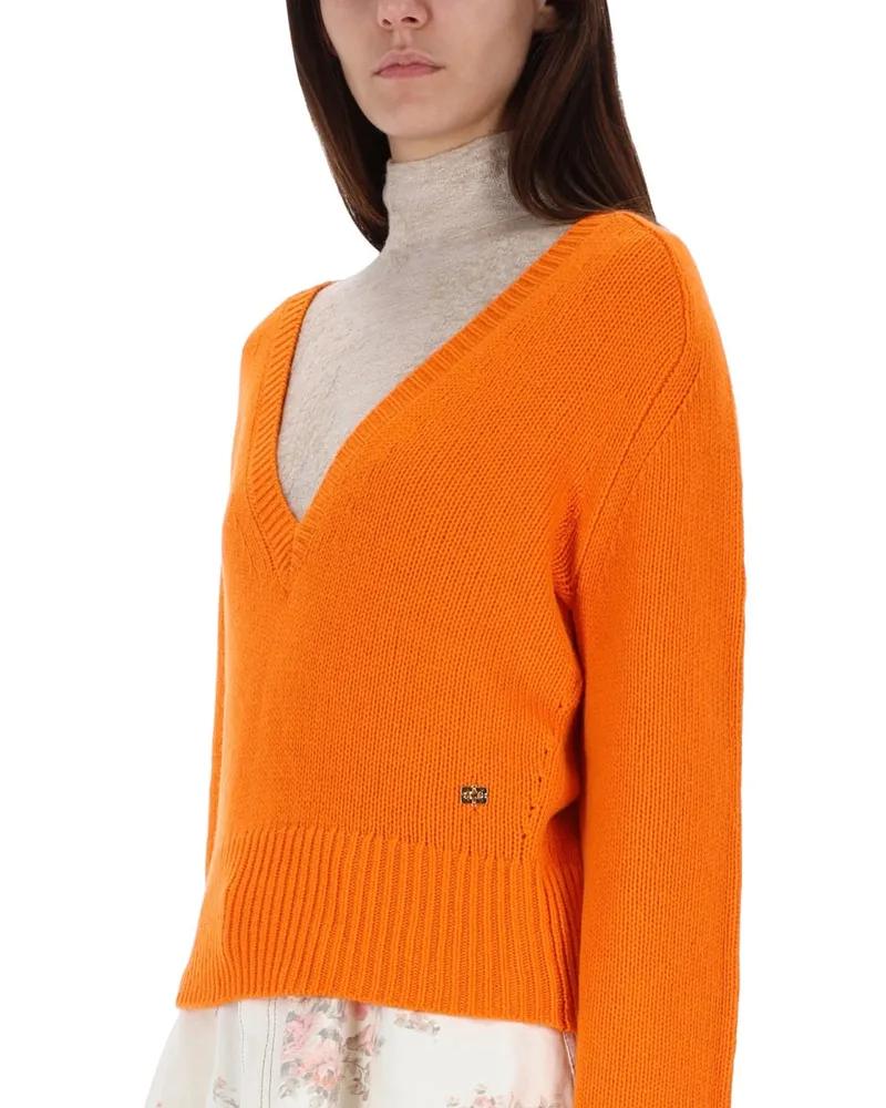 Ganni Cashmere Sweater — Orange Orange