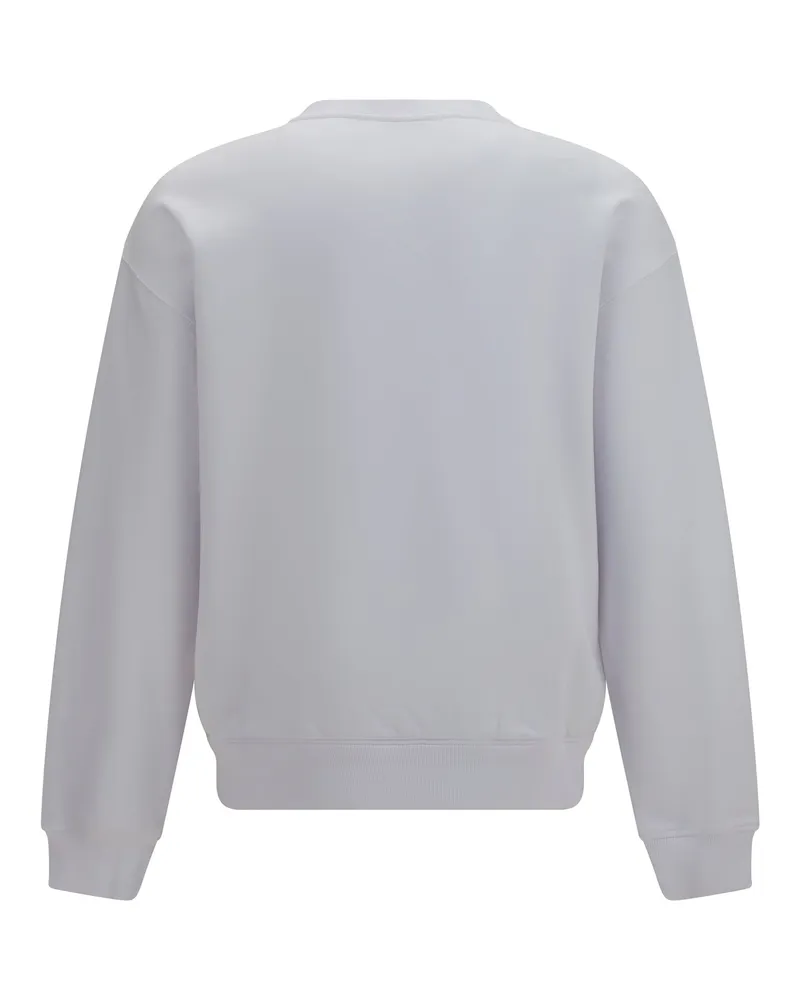 Dolce & Gabbana Logo-Plaque Cotton Sweatshirt — White White