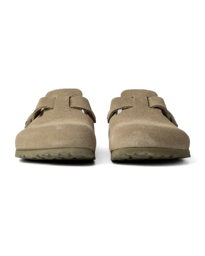 Birkenstock Suede Clog — Khaki Khaki