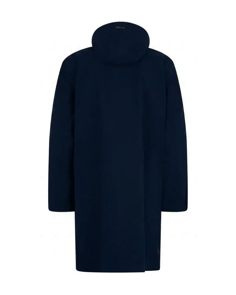 Herno Men Blue Polyester Coat Clothing Navy