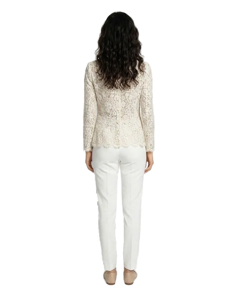 Dolce & Gabbana Lace Blouse — White White