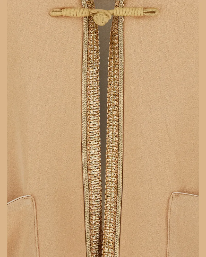 forte_forte Womens Jacket Beige Viscose Blend Acetate Blazers Beige