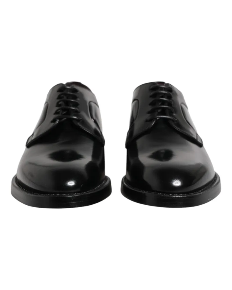 Dolce & Gabbana Calfskin Leather Oxford — Black Black