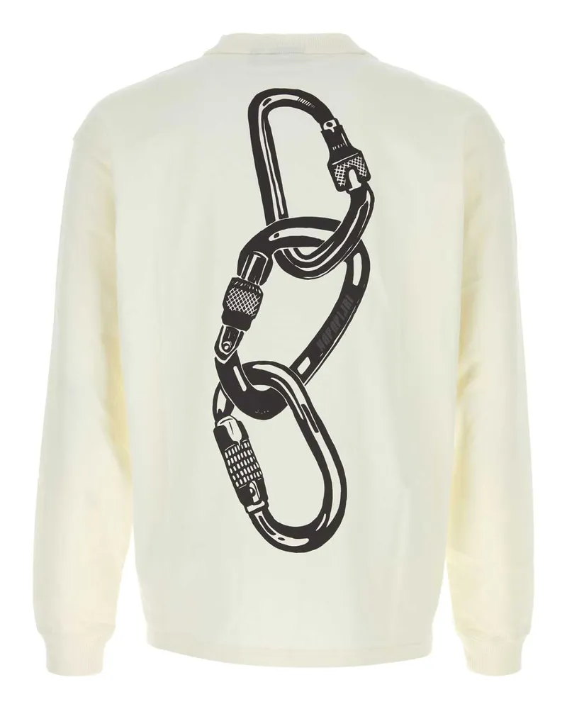 Napapijri Men White Cotton T-Shirt Exterior White
