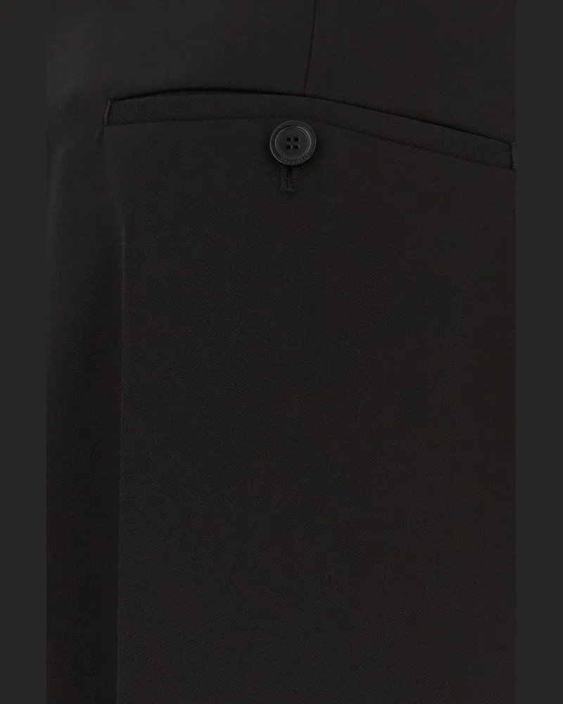 Balenciaga Tailored Wool Trousers — Black Black