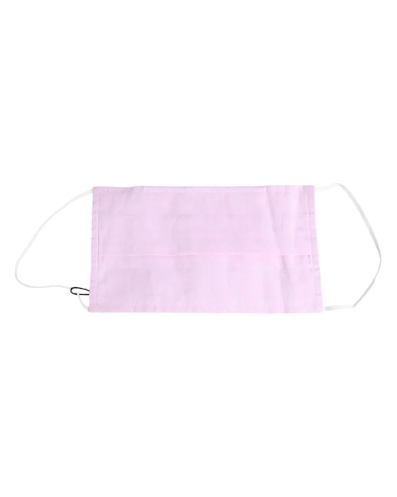 Dolce & Gabbana Unisex Pink Cotton Logo Elastic Ear Strap Face Mask Accessory Pink