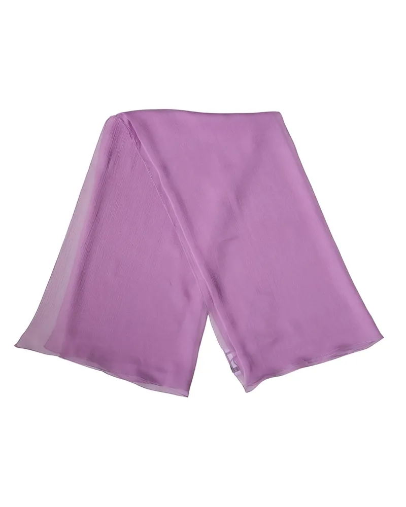 Dolce & Gabbana Women's Light Purple Silk Neck Wrap Foulard 114cm X Scarf Purple
