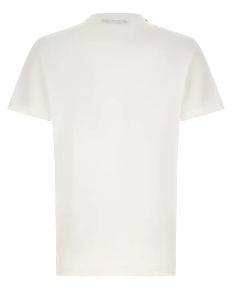 Dolce & Gabbana Logo-Embroidered Heraldic Patch T-Shirt — White White