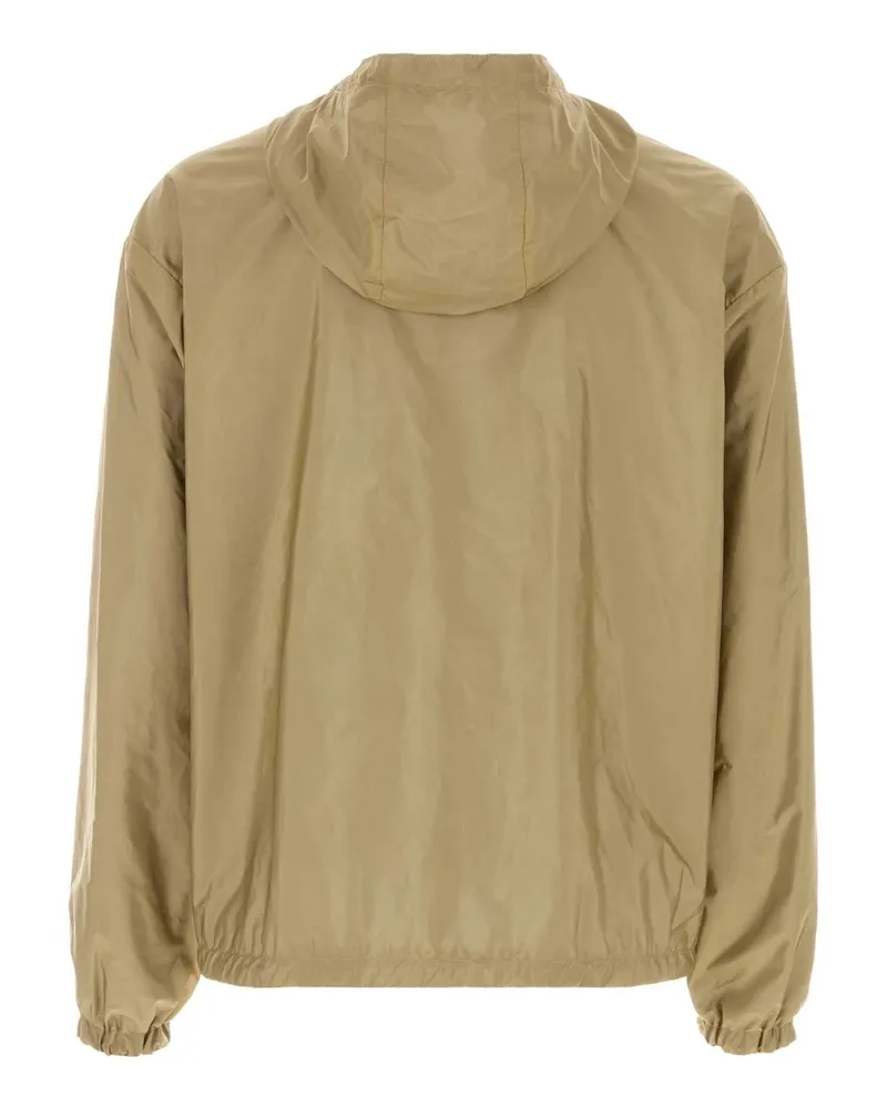 Prada Re-Nylon Reversible Windbreaker Jacket — Beige Beige