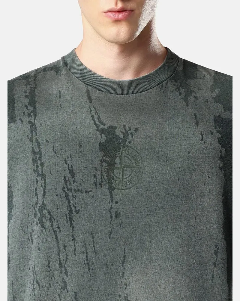 Stone Island Stone-Dyed Cotton T-Shirt — Grey Grey