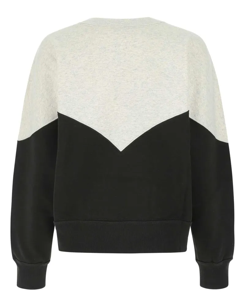 Étoile Isabel Marant Women's Two-Tone Cotton Blend Houston Sweatshirt Fadedblack Felpe Black
