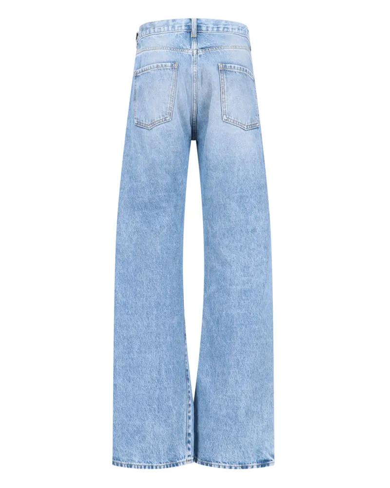 Maison Margiela Women's Jeans Blue Cotton Blue