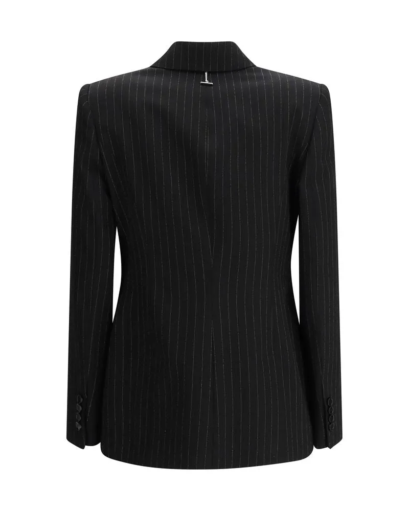 Alexander McQueen Women's Black Wool Blazer Clothing Black