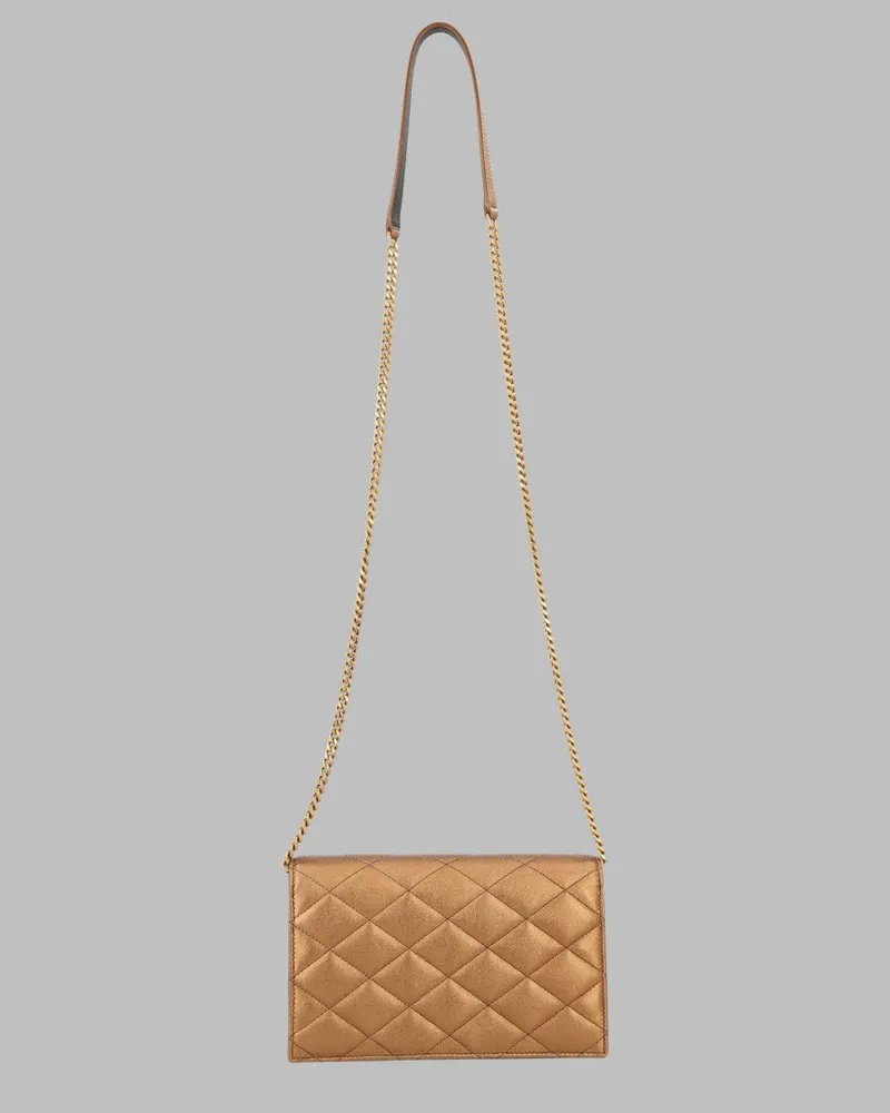 Saint Laurent Paris Calfskin Leather Bag — Beige Beige