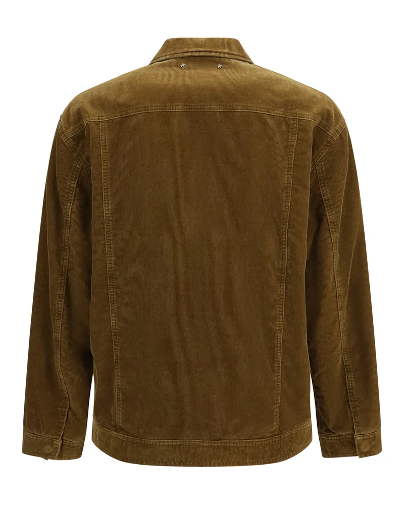 Golden Goose Corduroy Workwear Jacket — Brown 