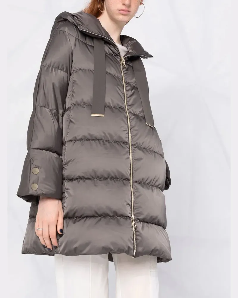 Herno Women's Hooded Padded Coat Aw25 W Grey