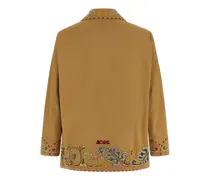Men's Beige Cotton Blazer Clothing