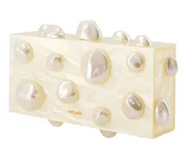 Women's Orbs Clutch Ivory Acrylic