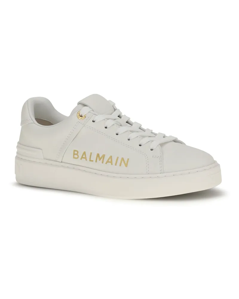 Balmain Women's Sneakers B-Court White Upper: Calf Leather Trainers White