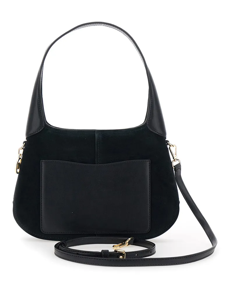 Michael Kors Women's Shoulder Bag Alice Black Suede Cow Leather (suede Black