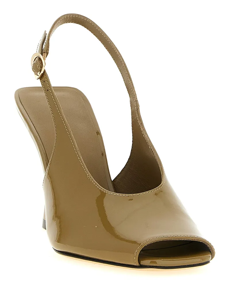 Stuart Weitzman Women's Val Heel Beige Polyurethane Beige