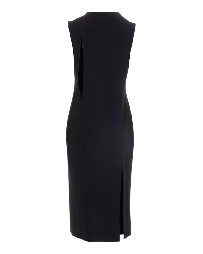 Versace Cut-Out Midi Dress — Black Black