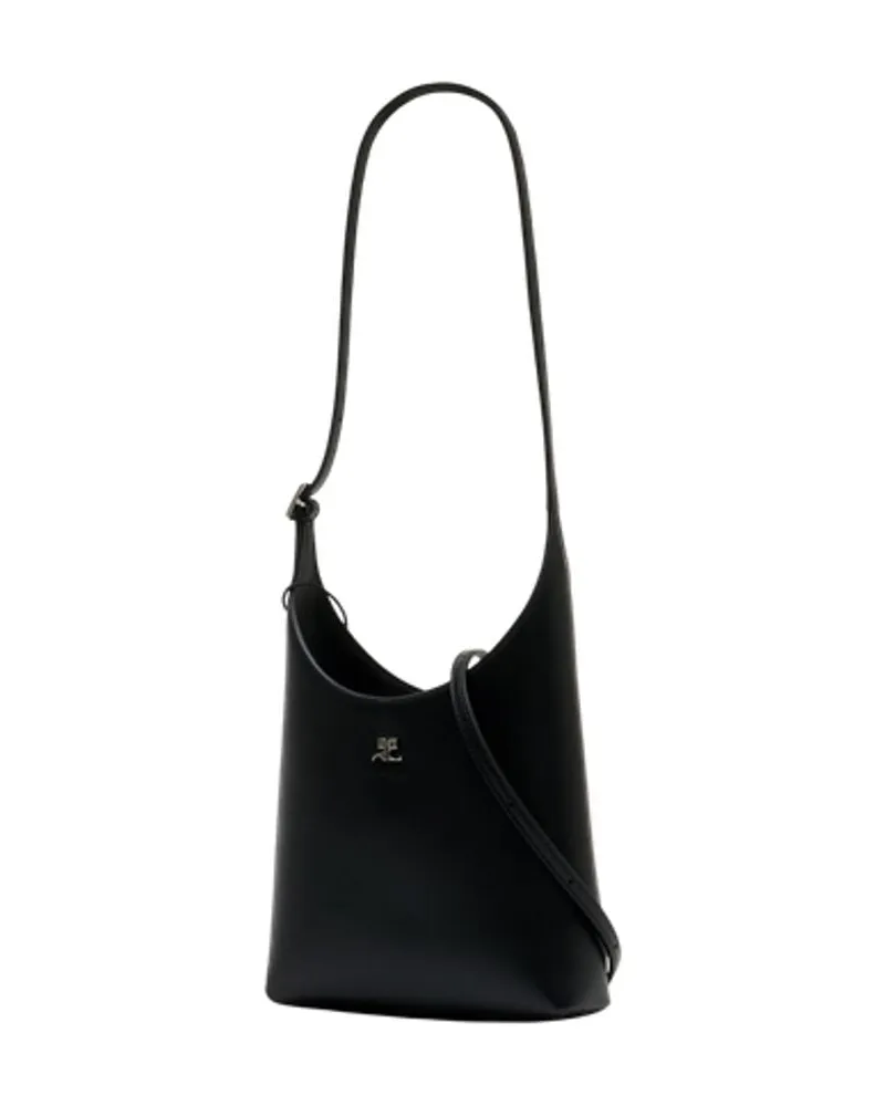 Courrèges Women's Melt Shoulder Bag Black Calfskin Black