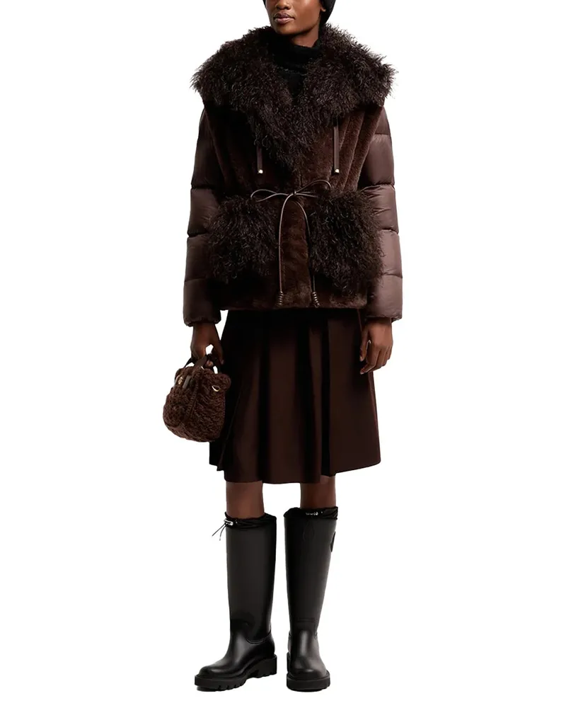 Moncler Virgin Wool Gabardine Skirt 