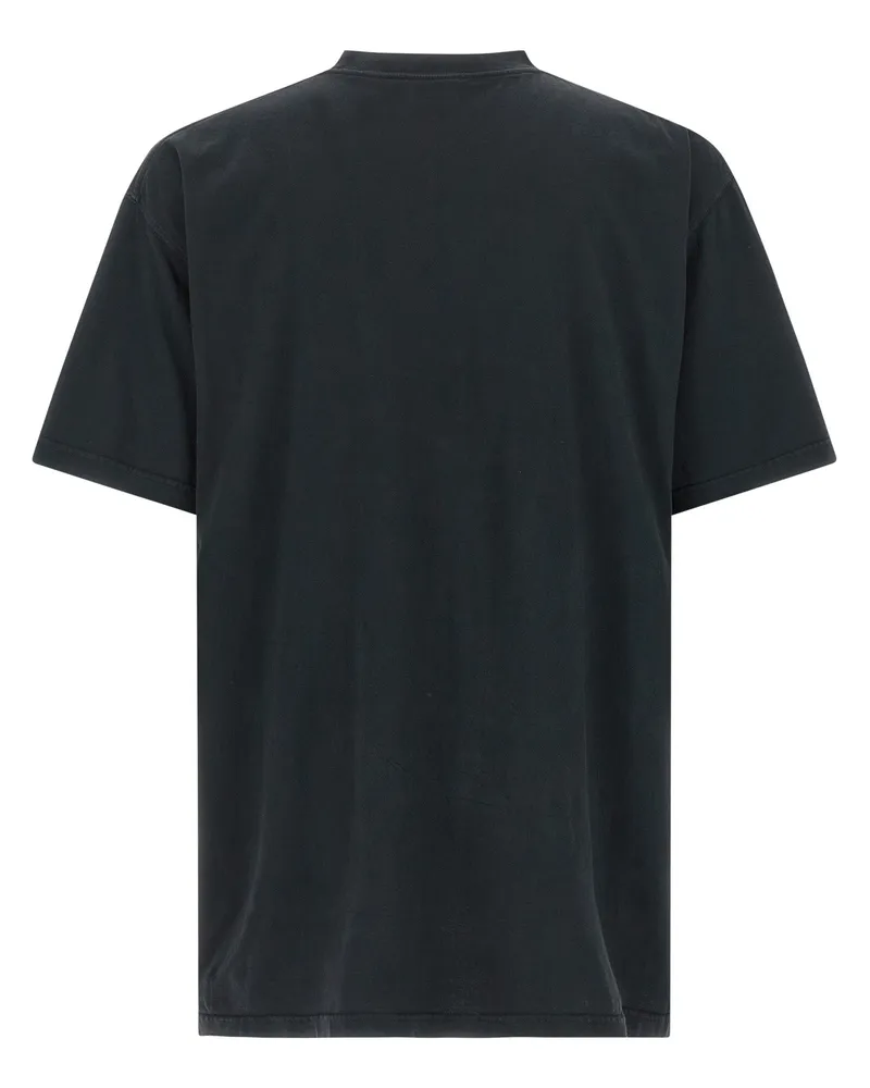 Balenciaga Men's Black Cotton T-Shirt Black