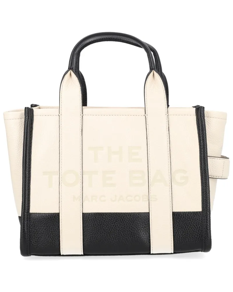 Marc Jacobs Women's Tote Bag Ivory Leather Cow Handbags Hand Ivory