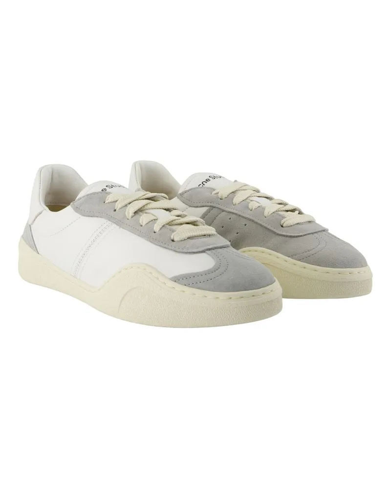 Acne Studios Men's Bars Drago M Sneakers -  Leather White Lambskin Shoes White