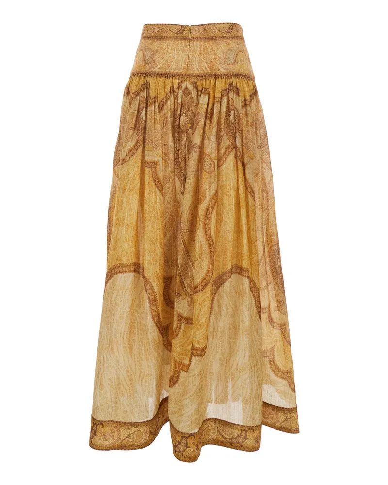 Zimmermann Women's Flared Skirt Wanderlust Multicolour Cotton Multicolor