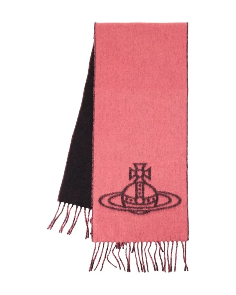 Vivienne Westwood Women's 25x180 Scarf -  Wool Pink Accessories Pink