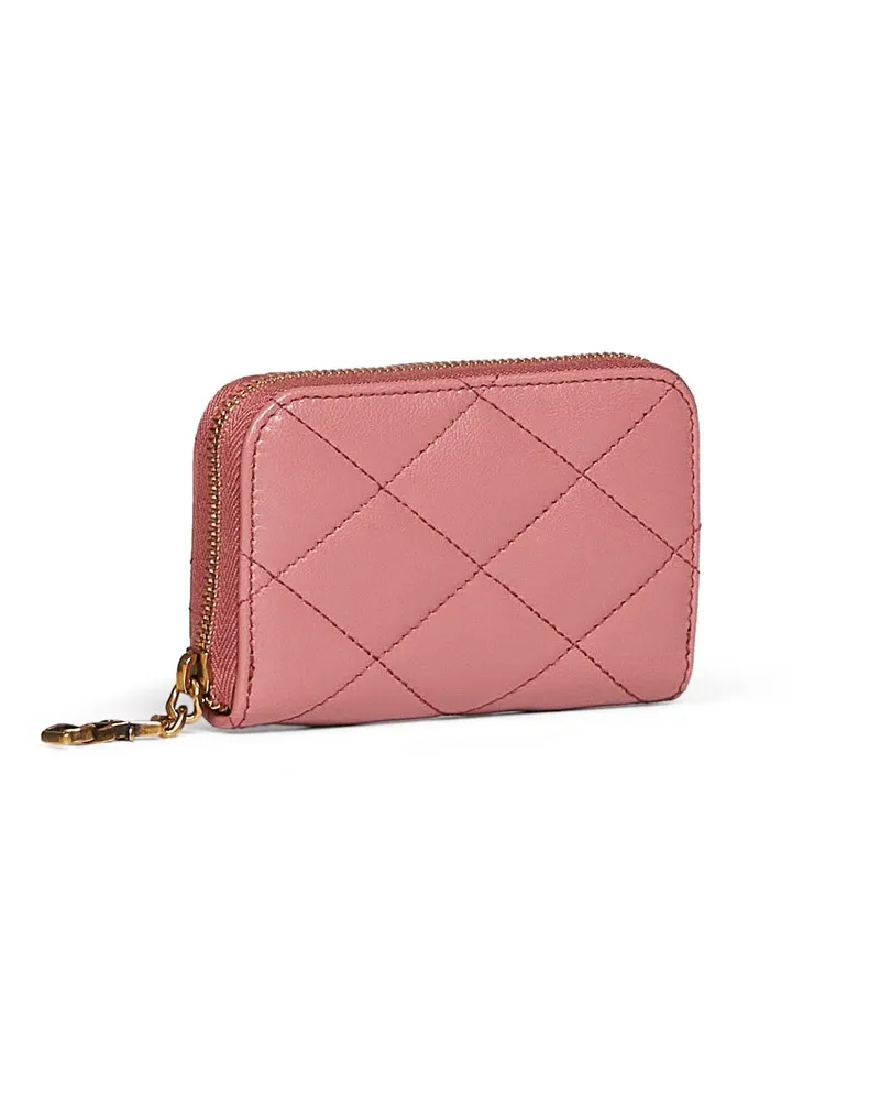 Saint Laurent Women's Coin Purse Cassandre Bijou Tulip Pink Lambskin Wallets & Purses Pink
