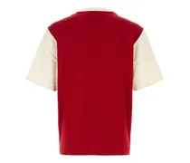 Logo-Embroidered T-Shirt — Red