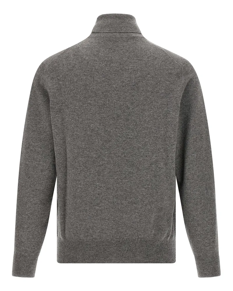 Brunello Cucinelli Cashmere Turtleneck Sweater — Grey Grey