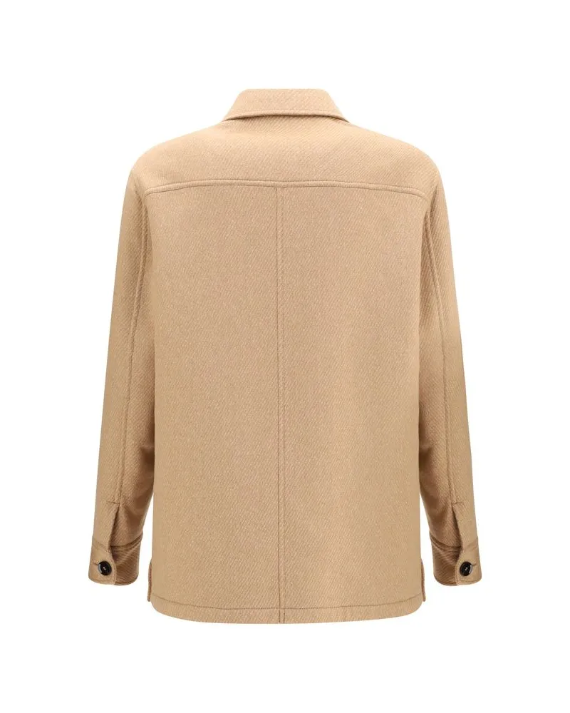 Brioni Workwear Jacket — Beige Beige